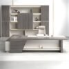 L-Shape Computer Desk with Cable Management – Modern Writing Table with Storage Shelves – 63" x 31.5" x 29.5" - Image 2