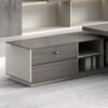 L-Shape Computer Desk with Cable Management – Modern Writing Table with Storage Shelves – 63" x 31.5" x 29.5" - Image 3