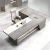 L-Shape Computer Desk with Cable Management – Modern Writing Table with Storage Shelves – 63" x 31.5" x 29.5" - Image 5