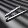 Fine Writing Solid Metal Barrel Ballpoint Pen with 2 Refills, Medium Point, 1.0 mm, Silver Barrel, Assorted Ink Colors - Image 4